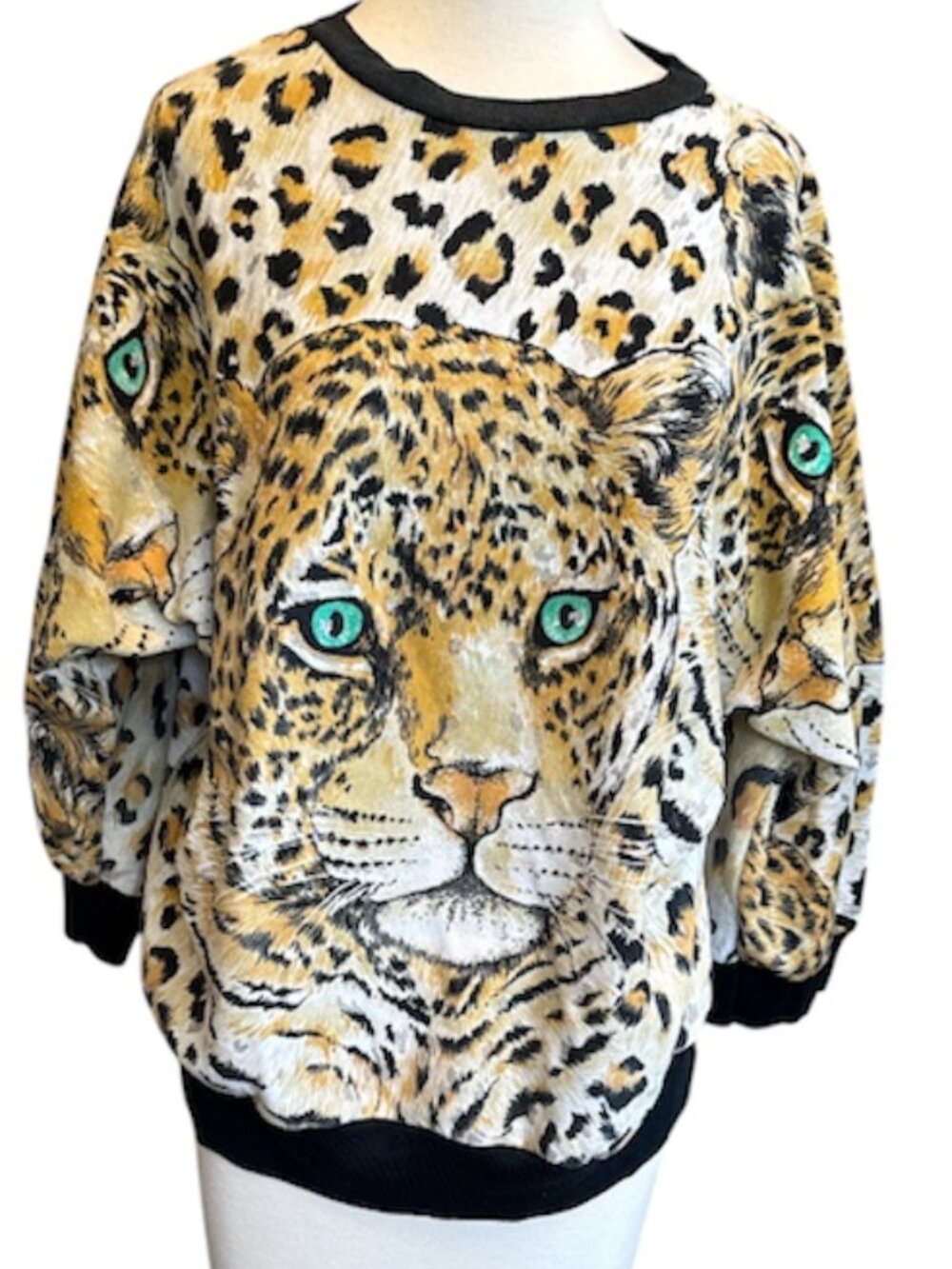Vintage NY Knitworks Leopard Sweatshirt